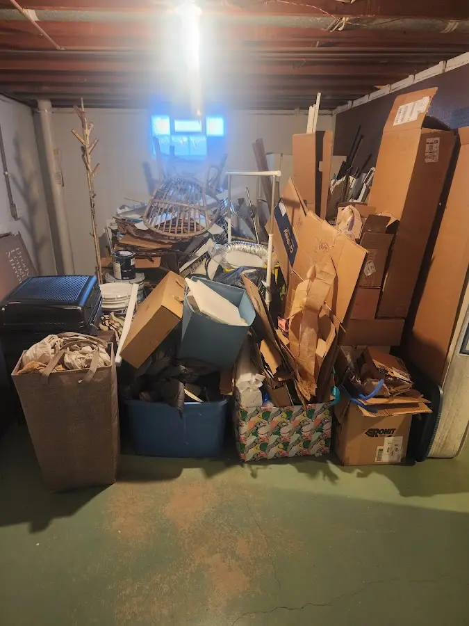 Roll-off dumpster container at job site for Yard Waste Dumpster Rental in Aurora